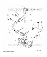 FUEL SYSTEM, RAIL, LINES AND THROTTLE BODY