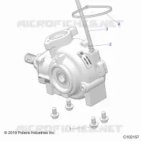 DRIVE TRAIN, FRONT GEARCASE, MOUNTING