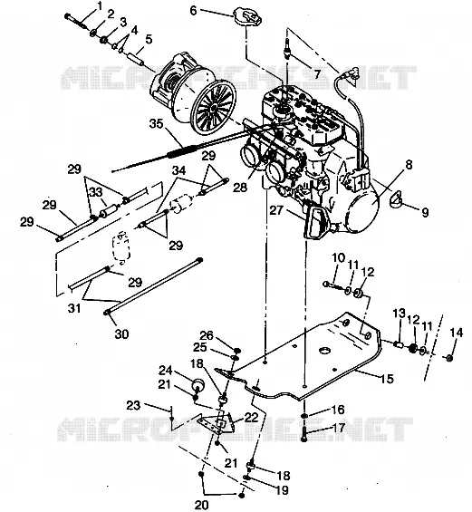 ENGINE MOUNTING 500 EFI 0942774 AND EFI SKS 0942574 (4924982498027A)