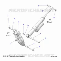 SUSPENSION, SHOCK MOUNTING, REAR SUSP.