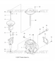 ENGINE, CARBURETOR, UPPER