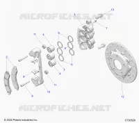 BRAKES, FRONT BRAKE CALIPER