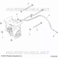 DRIVE TRAIN, GEARCASE MOUNTING, REAR