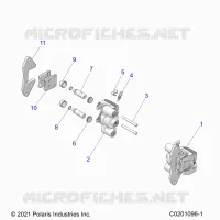 BRAKES, FRONT BRAKE CALIPER