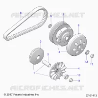 DRIVE TRAIN, PRIMARY CLUTCH