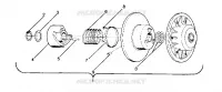 DRIVEN CLUTCH STAR, SPRINT ES AND STARTRAK UPDATED 2/90 (4916811681015A)