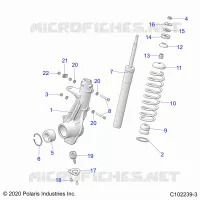 SUSPENSION, FRONT STRUT 