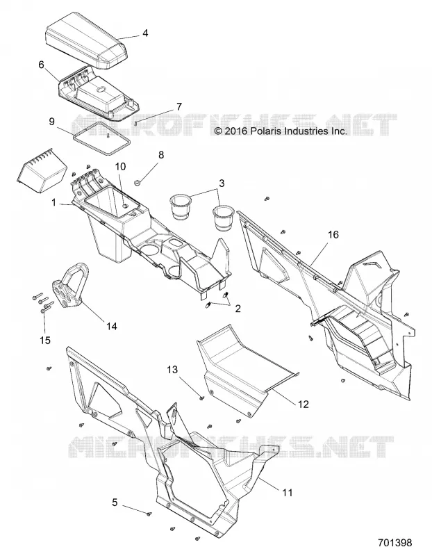 CENTER CONSOLE, FRONT