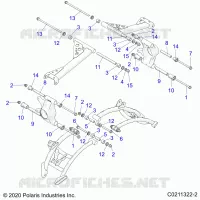 REAR SUSPENSION CONTROL ARM MOUNTING