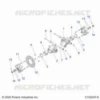 REAR SUSPENSION HUBS, CARRIER AND BRAKE DISC