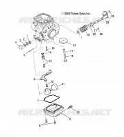 ENGINE, CARBURETOR LOWER