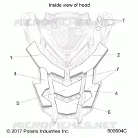 HOOD FOAM/FIBER