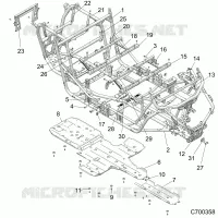 CHASSIS, MAIN FRAME AND SKID PLATES