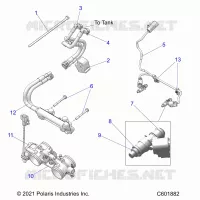 FUEL SYSTEM, RAIL, LINES AND THROTTLE BODY
