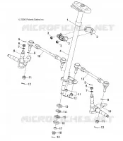 STEERING POST   AND TIE ROD ASM.