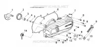 ENGINE, CLUTCH COVER AND KICK START