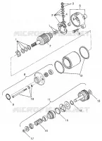 STARTING MOTOR MAGNUM 4X4 W97AC42A, SWEDISH MAGNUM 4X4 S97AC42E AND NORWEGI (4940834083D009)