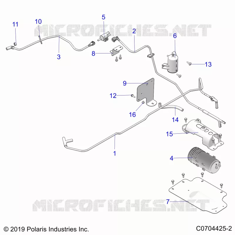 FUEL SYSTEM, FUEL TANK EVAP, CANISTER AND LINES