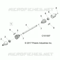DRIVE TRAIN, DRIVE SHAFT, FRONT