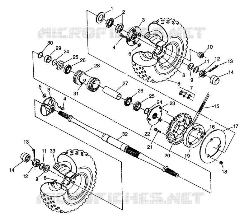 REAR WHEEL DRIVE TRAIL BOSS W968527 (4935883588C002)