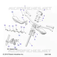 UPPER STEERING & HANDLEBAR ASM.