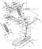 FRONT SUSPENSION AND SKI 440 XCR SP X951660 (4932833283B002)