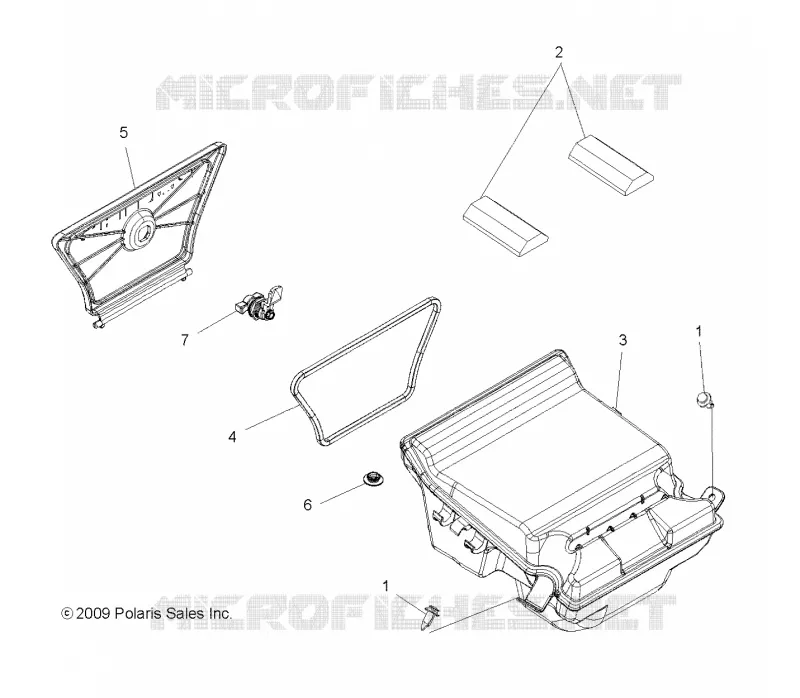 REAR BODYWORK STORAGE BOX