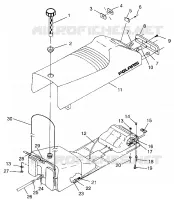 SEAT   GAS TANK XLT 0970756, XLT SKS 0970556, AND XLT RMK 0970956 (4937693769A007)