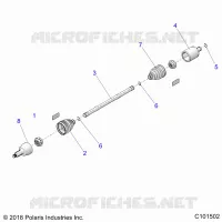DRIVE TRAIN, DRIVE REAR SHAFT