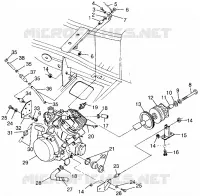 ENGINE MOUNTING (400L) XPRESS 400L W97CA38C (4939603960A012)