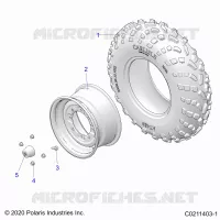 WHEELS, FRONT TIRE