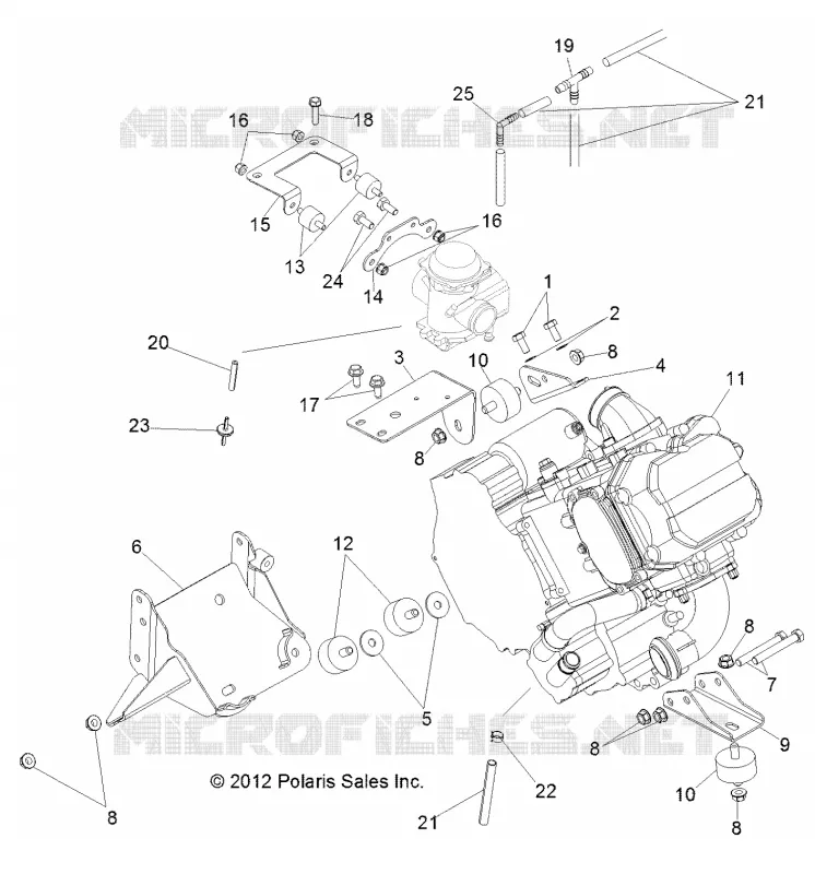 ENGINE, MOUNTING