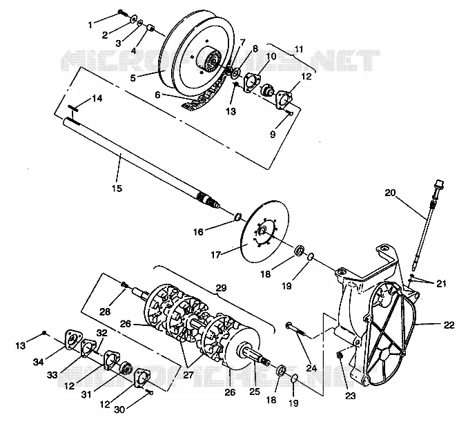 DRIVE TRAIN ASSEMBLY STORM E940782 AND STORM SKS E940582 (49274427440020)