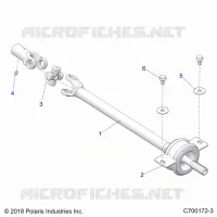 DRIVE TRAIN, MID PROP SHAFT