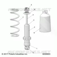 SUSPENSION, FRONT SHOCK TRACK (SP)