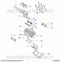 ENGINE, CYLINDER HEAD, CAM AND VALVES