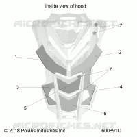 HOOD FOAM/FIBER