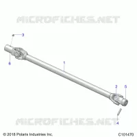 DRIVE TRAIN, PROP SHAFT, FRONT
