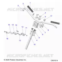 UPPER STEERING & HANDLEBAR ASM.