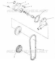 WATER PUMP WIDETRAK LX 0952064 AND  EUROPEAN WIDETRAK LX E952064 (4928942894C011)