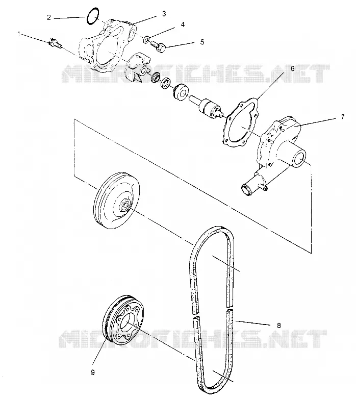 WATER PUMP WIDETRAK LX 0952064 AND  EUROPEAN WIDETRAK LX E952064 (4928942894C011)