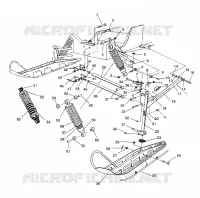 FRONT SUSPENSION AND SKI XLT/0930767,XLT SP/0930667    XLT SKS/0930567 (4923012301011A)
