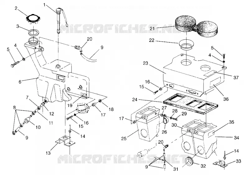 OIL TANK   AIR BOX STORM 0965782, STORM SKS 0965582, EURO STORM E9 (4931593159C013)