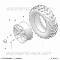 WHEELS, FRONT TIRE
