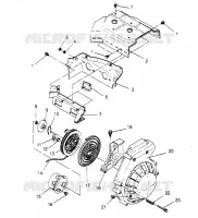 BLOWER HOUSING   RECOIL ASSEMBLY LITE GT 0953133 AND  EUROPEAN LITE GT E953 (4928922892C011)