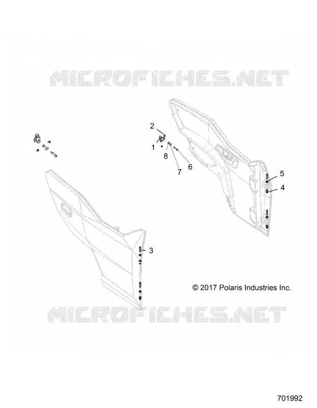 DOORS MOUNTING, FRONT