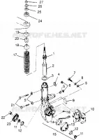 FRONT STRUT   ASSEMBLY XPLORER 300 W969130 (4935903590B005)