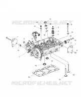 CYLINDER HEAD AND PRECOMBUSTION CHAMBER