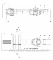 DRIVE TRAIN, FRONT PROP SHAFT