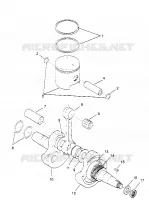 CRANKSHAFT AND PISTON TRAIL BLAZER W957221 (4930363036C008)